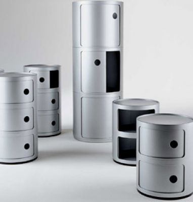 Componibili 4966 2-er Element Kartell-silber